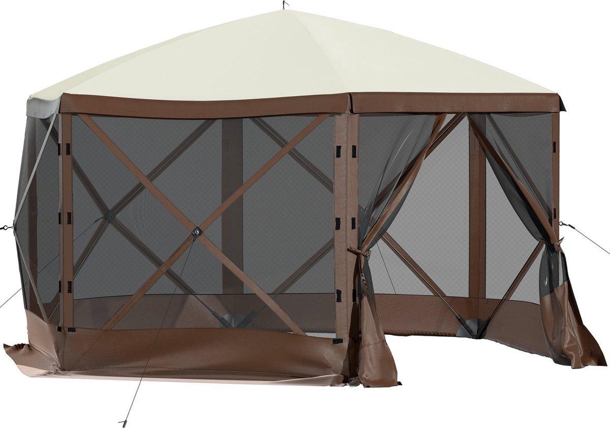 Pop-up Gartenhaus - 8 Personen - Mit Sonnendach - Außenunterkunft - Wasserabweisend - Pop-up Zelt