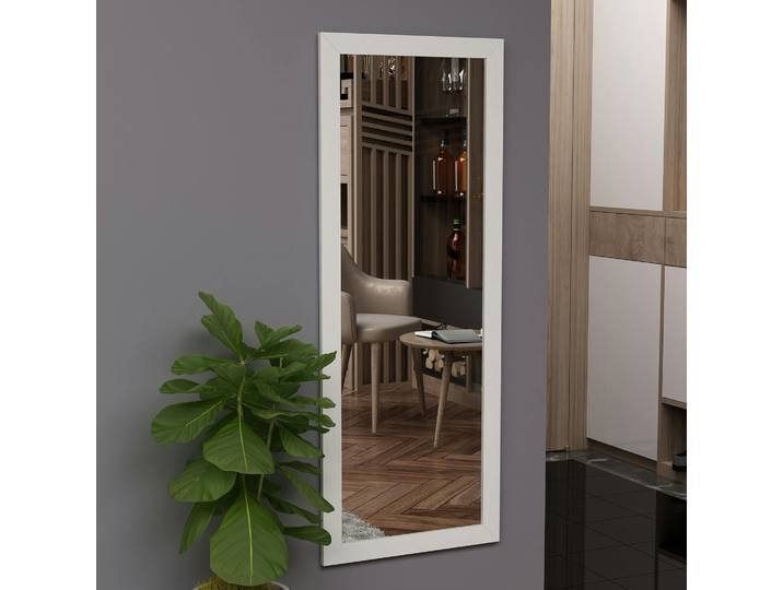 Miroir mural avec cadre CODY - Blanc