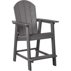 GARTEN-BARSTUHL Grau Adirondack