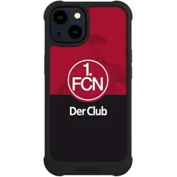 Nivocase Hülle für Apple iPhone 14 Stossfeste Handyhülle NIVOmax Case Schwarz 1. FC Nürnberg Der Club (Apple iPhone 14), Smartphone Hülle, Schwarz