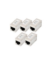 DIGITUS CAT6A modular coupler full shielded RJ45 to 5 pcs. Netzwerk CAT 6a (DN-93905-5)