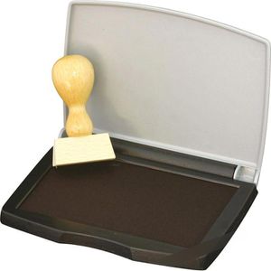 Pelikan Stempelkissen 336222 Nr. 2, für Büro, schwarz, 11 x 7 cm, Kunststoffgehäuse