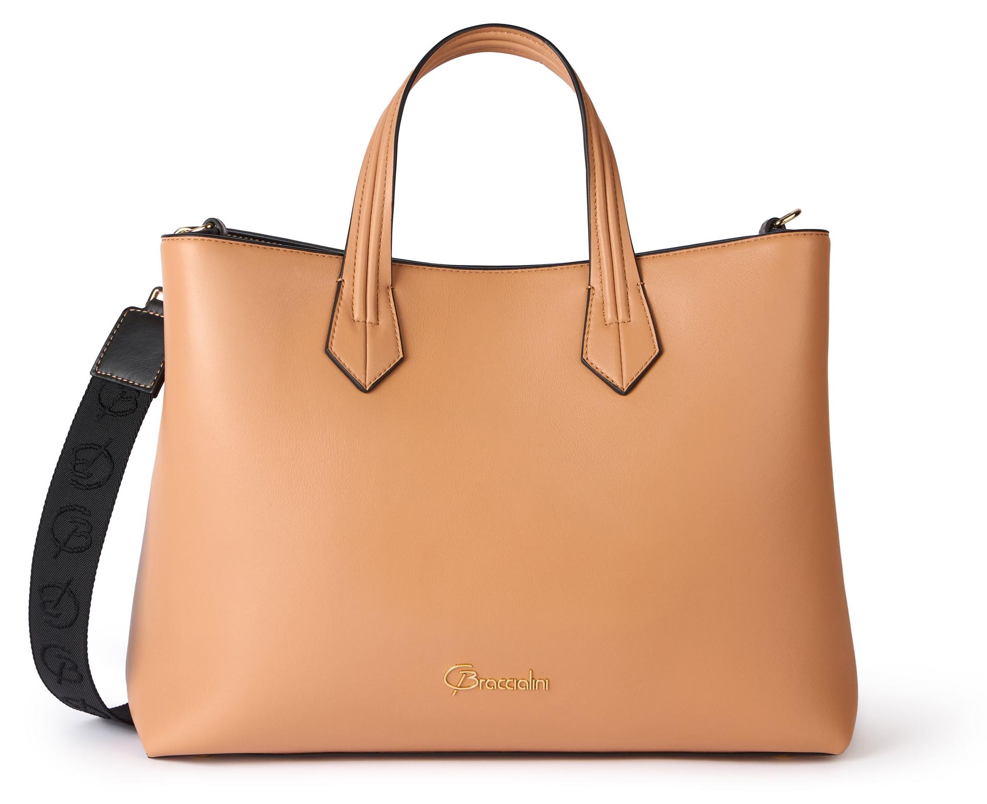 Braccialini Mia Eine Tasche aus feinem Kalbsleder mit elegantem und m