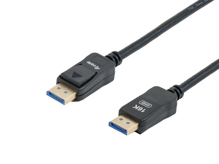 Equip 119271 DisplayPort 2.1 Kabel, Stecker auf Stecker, 1m, schwarz