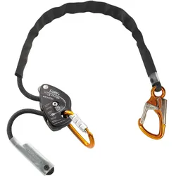 Skylotec Halteseil mit Attack Lory X, 2m, Montage Lichttechnik, Schwarz