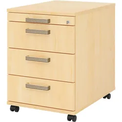 Bümö, Rollcontainer, office Rollcontainer - 3 Materialschubladen (43 x 58 x 59 cm)