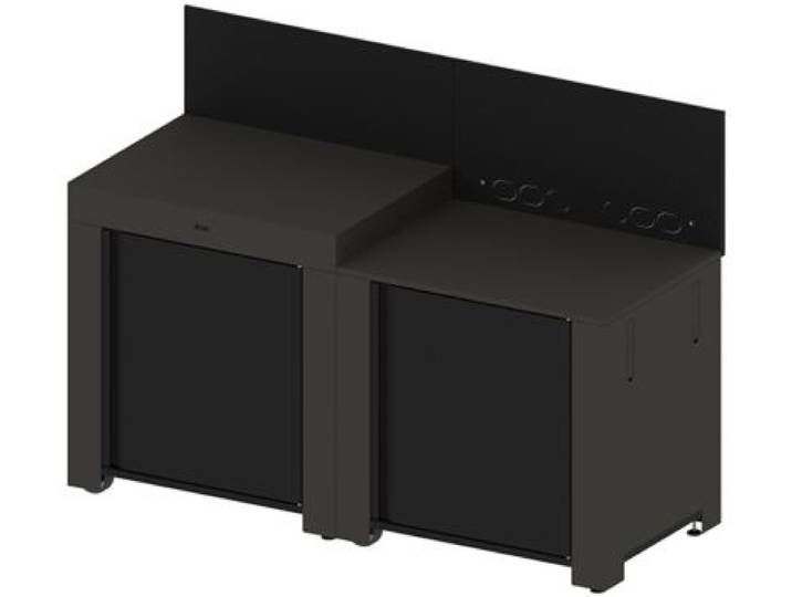 Eno - Meuble De Cuisine Extérieure Essential 2 Modules Grir Cargo Pmod702m