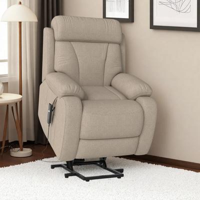 Power Lift Recliner Chair for Elderly, Electric Adjustable Reclining Sofa with Remote Control and Side Pocket