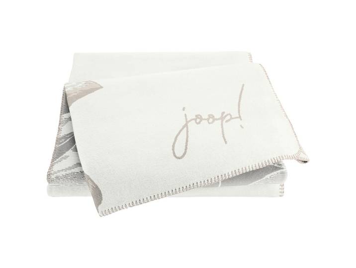 Joop! Wohndecke, Hellgrau, Weiss, Textil, 150x200 cm, Kettelrand, Heimtextilien, Wohntextilien, Decken, Kuscheldecke