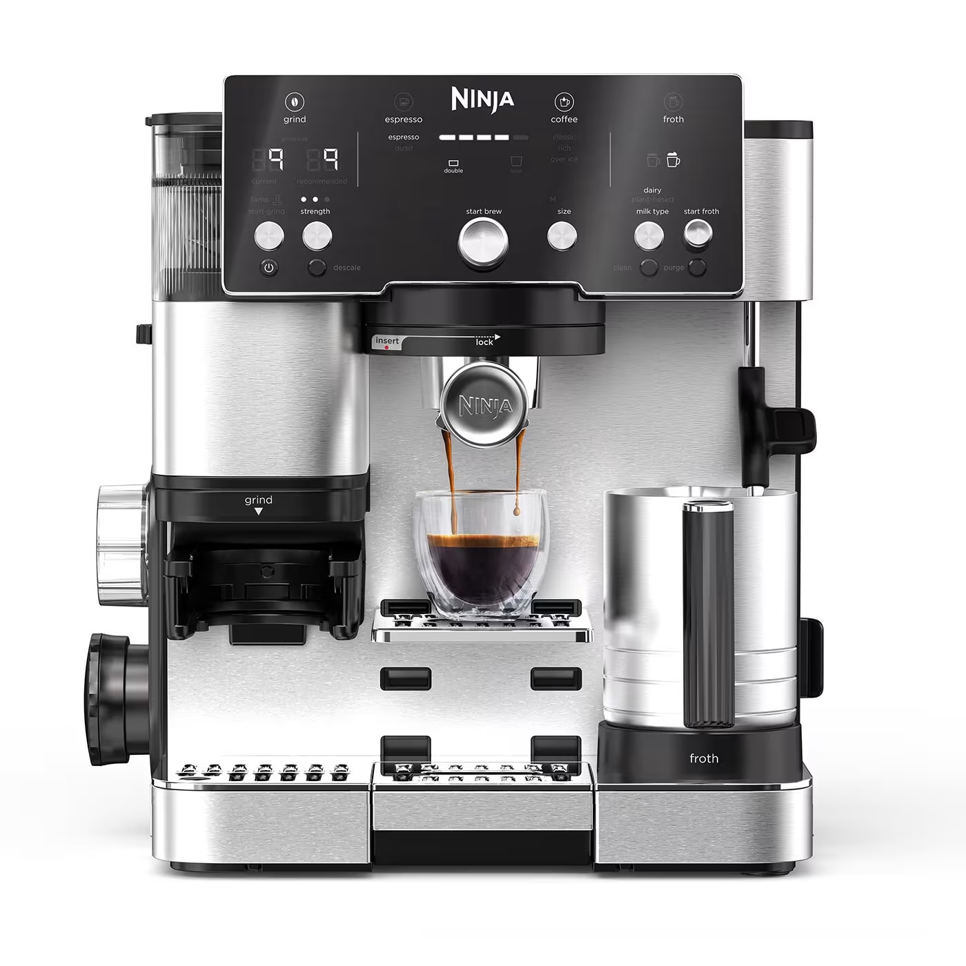 Ninja Luxe Café Essential Serie Kaffeemaschine ES501 schwarz/edelstahl