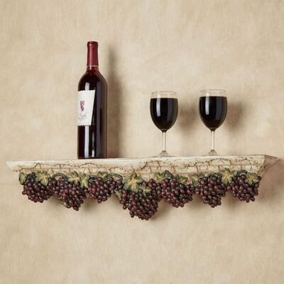 Touch of Class Vino Italiano Wall Shelf Multi Earth , Multi Earth