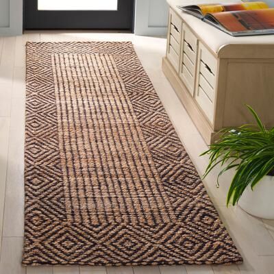 SAFAVIEH Flatweave Natural Fiber Hatemina Farmhouse Hemp Rug