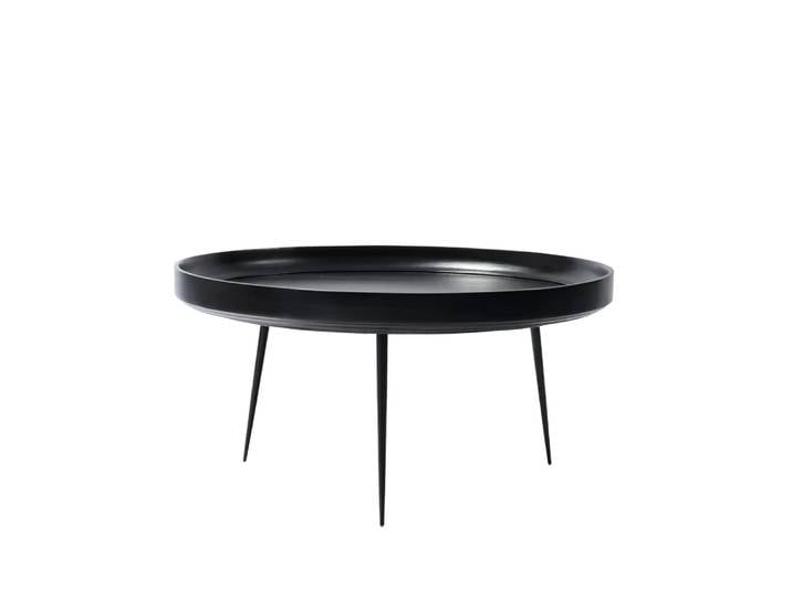 Mater Bowl x -large Tisch Mango schwarz, schwarzes Gestell