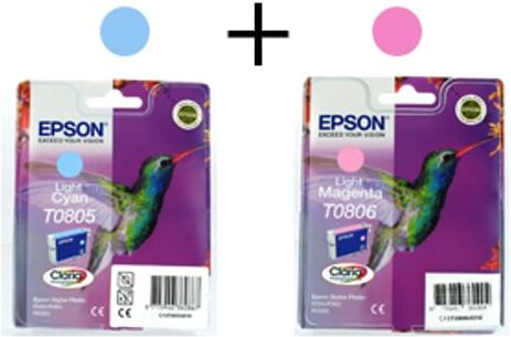 Epson Multipack T0805/6 serie (cian claro+ magenta claro)