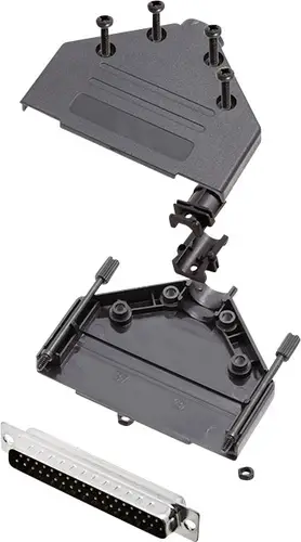 Encitech DTPK-P-37-DMP-K 6355-0033-04 D-SUB Stiftleisten-Set 180° Polzahl: 37 Lötkelch 1 Set