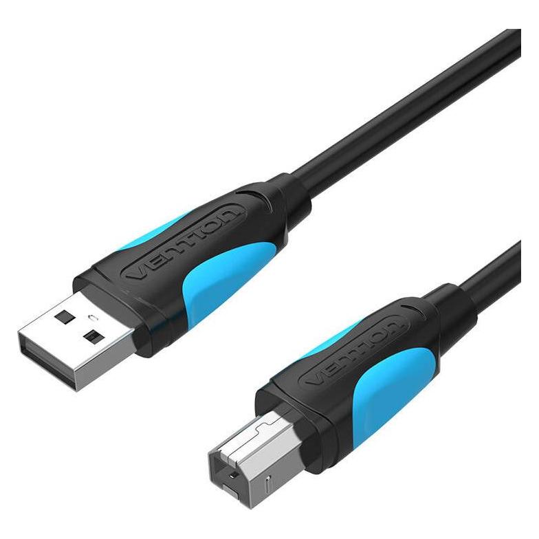 Vention Kabel do drukarki USB 2.0 A męski do USB-B męski VAS-A16-B1000 10m czarny PVC (10 m, USB 2.0) (VAS-A16-B1000)