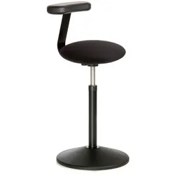 Rovo Stehhocker Solo mit Monopad Lederoptik Schwarz