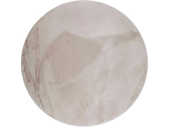Fellteppich GOODPRODUCT Rabbit, Kunstfell, Kaninchenfell-Haptik, Microfaser Gr. 10, beige, H:42mm Ø:200cm, Kunstfaser, Teppiche, Fellteppich, besonders hoch und flauschig, Wohnzimmer, Schlafzimmer, Kinderzimmer