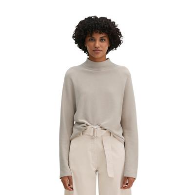 Strickpullover MARC O'POLO "aus softer Bio-Baumwolle", Damen, Gr. S, beige (natural), Obermaterial: 100% Baumwolle, unifarben, Pullover Strickpullover