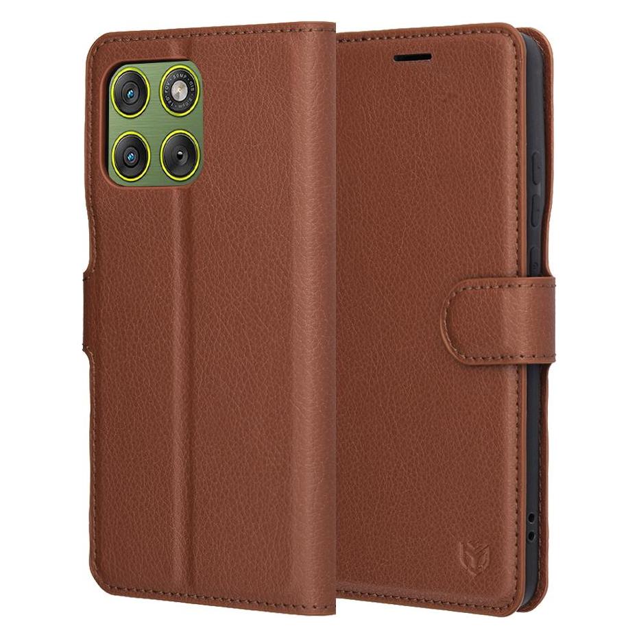 Techsuit - Leather Folio - Motorola Edge 70 - Brown (Motorola Edge 70) (64798217)
