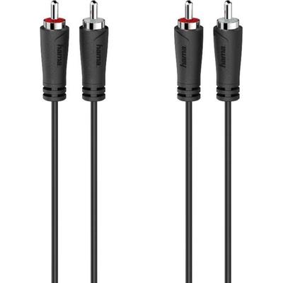 hama 00205258 Audio-Kabel, 2 Cinch-Stecker - 2 Cinch-Stecker, 3,0 m
