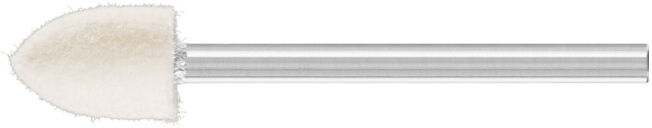 Pointe à polir en feutre PFERD D8xH12mm 3mm feutre SPK (44140812)