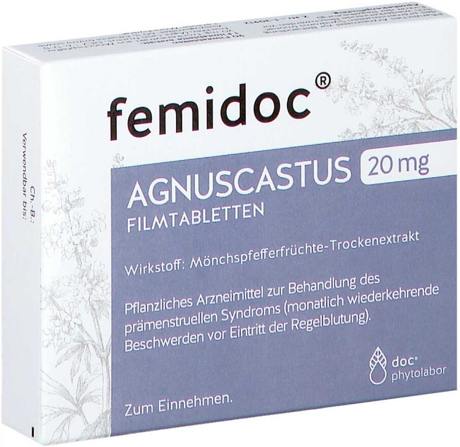 femidoc Agnuscastus 20 mg Filmtabletten 90stk
