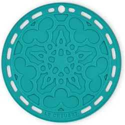 Le Creuset Untersetzer mit Muster 20 cm, Bleu Riviera