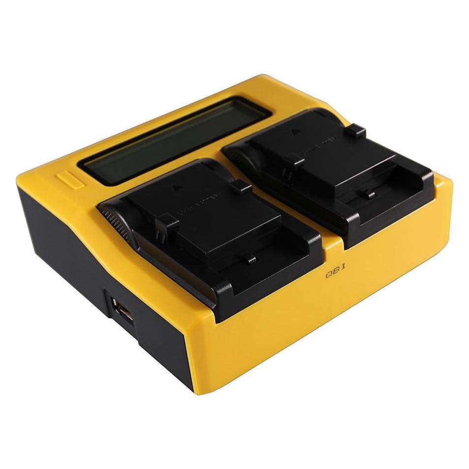 Patona Dual LCD USB Ladegerät f. Olympus Li-10B Camedia C50 Zoom C5000 Zoom C60 Zoom C760 Ultra (Kamera Akku Ladegerät) (34652430)