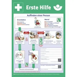 Aushang Erste Hilfe nach DGUV Information 204-001, PVC, 410x590 mm
