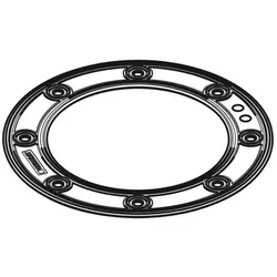 Geberit Flanschdichtung Pluvia Dachw-Einl. 242610001 14 L mit Flansch für Kunststoff-Folien
