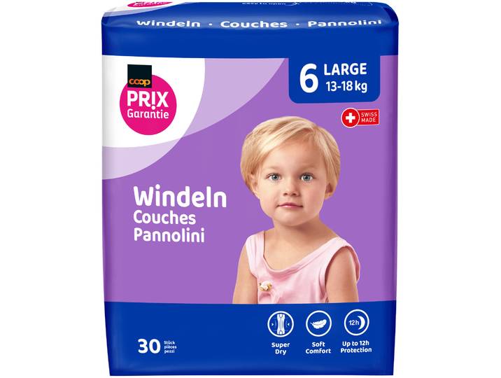 Prix Garantie Baby Windeln Large Grösse 6 13-18 kg 30 Stück