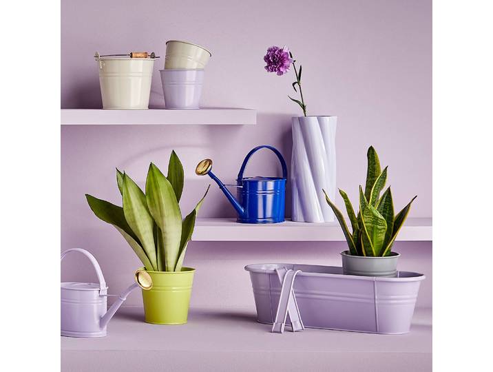 Vase 12 x 30 x 13cm Mauve/Lilas