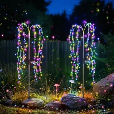 Combo Retail Shop Solar Firework Light Outdoor, Waterproof LED Solar Garden Flower Lights With Lighting Modes For Outdoor Lighting multicolor