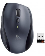 Logitech M705 Maus Laser drahtlos 7 Tasten 2,4 GHz kabelloser Empfänger USB Schwarz Silber (910-001949)