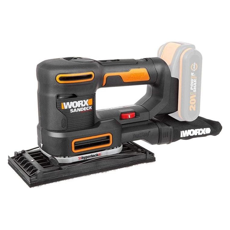 Worx WX820.9 20V Akku-Multifunktionsschleifer (Tellerschleifer) (WX820.9)