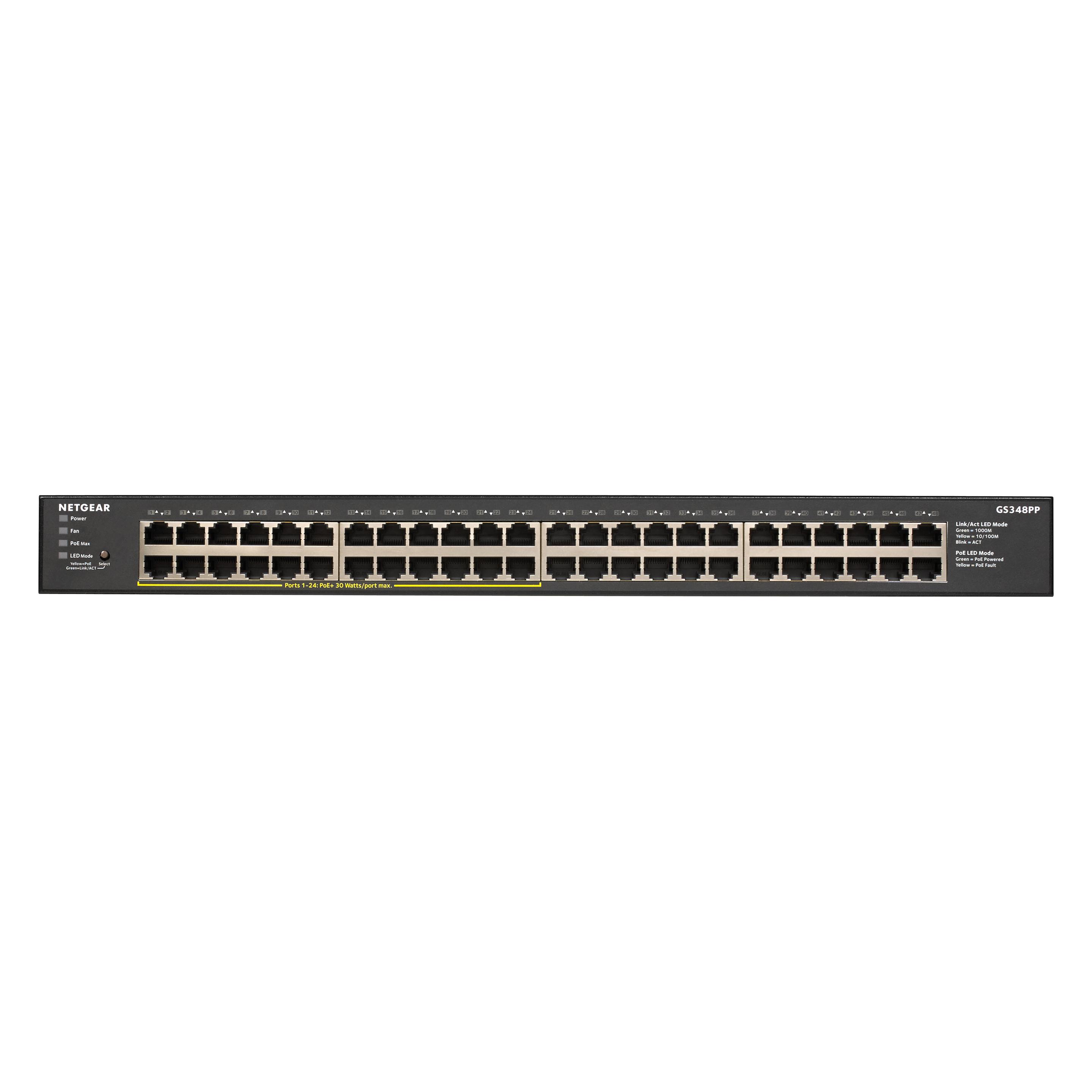 Netgear GS348PP-100EUS (48 Ports) (GS348PP-100EUS)