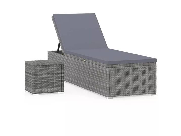 VidaXL - Sonnenliege poly-rattan, One Size, Grau