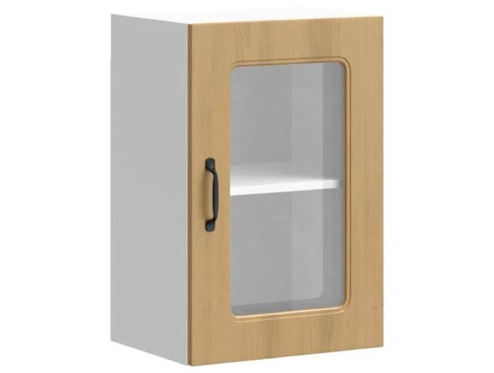 Helloshop26 02_0049959 Wandschrank für die Küche, optimierte Aufbewahrung, praktische Aufbewahrung, 40 x 31 x 60 cm, aus Holz, Eichenholz
