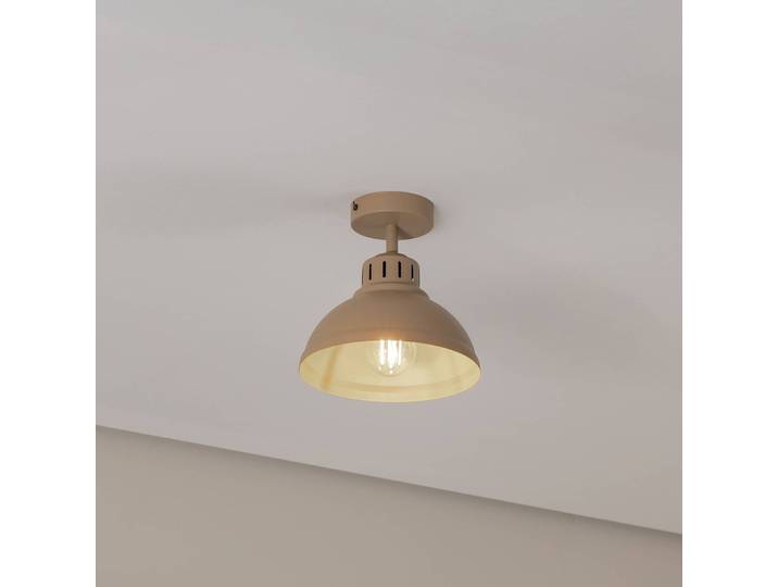 Deckenleuchte Sven Luminex, dimmbar, creme / amber, für Wohn- / Esszimmer, Metall, Industrielles Design