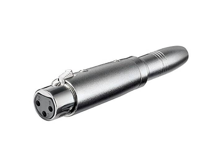 Goobay 27453 XLR-adapter, AUX 6 jackstekker, 35 mm vrouwelijk op XLR vrouwelijk