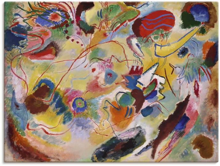 Leinwandbild ARTLAND Studie Komposition VII , bunt (farbe bild(er): bunt), B:120cm H:90cm, Bilder, Leinwandbild, auf Holzrahmen gespannt
