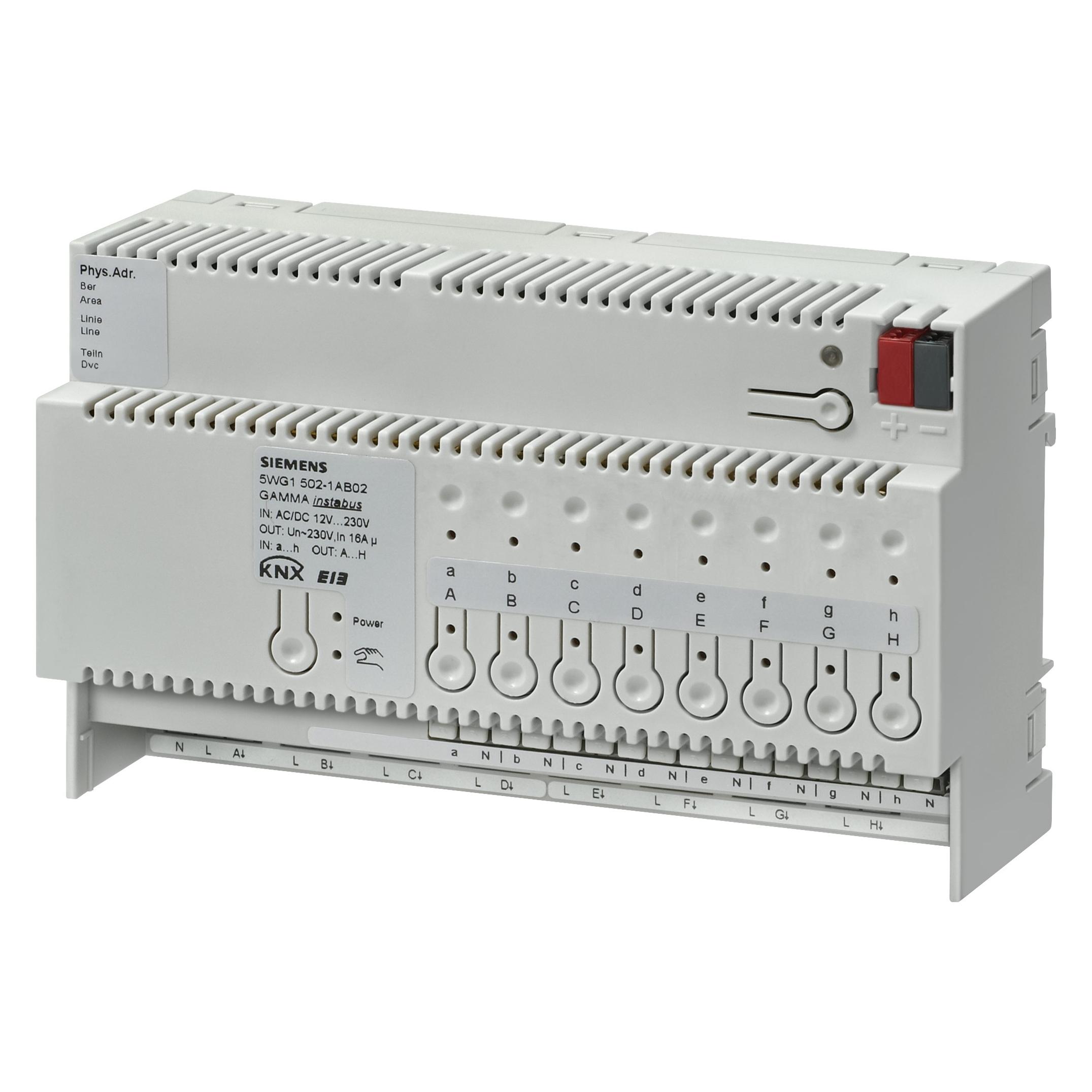 Siemens Schaltaktor KNX REG 8TE 8Ausg 16A 3680W 5WG1502-1AB02 (Schaltaktor) (5WG15021AB02)