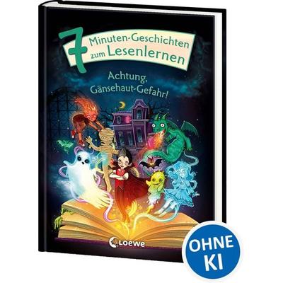 Leselöwen - Das Original - 7-Minuten-Geschichten zum Lesenlernen - Achtung, Gänsehaut-Gefahr!, Gebundene Ausgabe von Loewe Erstlesebuecher, Loewe,