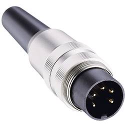 Lumberg SV 81 DIN-Rundsteckverbinder Stecker, gerade Polzahl: 8 Silber 1 St.