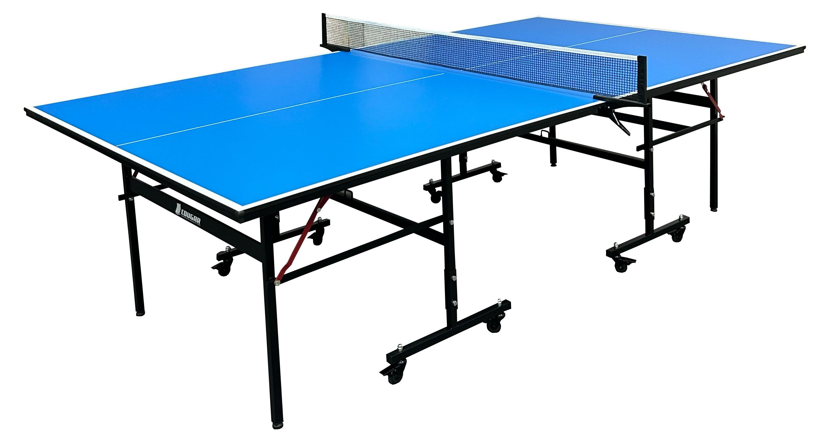 Cougar Tischtennisplatte Pro 2800 Indoor, klappbar, Blau - inkl. Netz