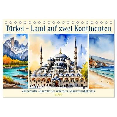 Türkei - Land auf zwei Kontinenten (Tischkalender 2026 DIN A5 quer), CALVENDO Monatskalender
