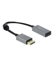 Delock Aktiver DisplayPort 1.4 zu HDMI Adapter 4K 60 Hz HDR Digital/Display/Video (66436)