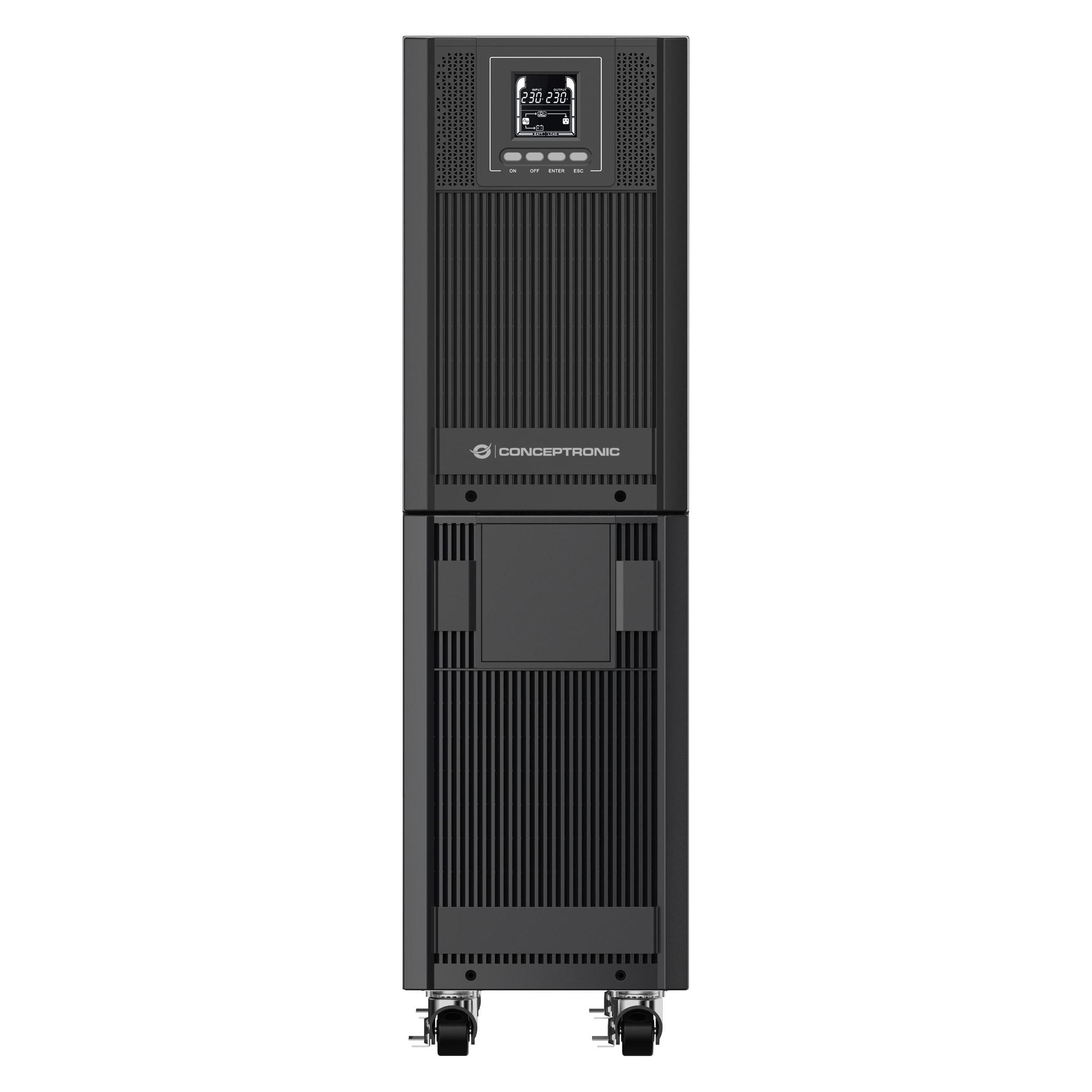 Conceptronic ZEUS USV 6000VA 5400W Online UPS,IEC EPO Port (6000 VA, 5400 W, Online-Doppelwandler USV) (ZEUS52E6K)