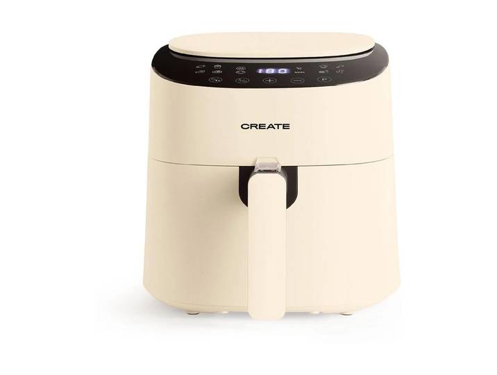 Heissluftfritteuse Create Fryer Air Pro Compact 3,5 l , beige (crème), B:27cm H:26,5cm T:26,5cm, Fritteusen, Heissluftfritteuse